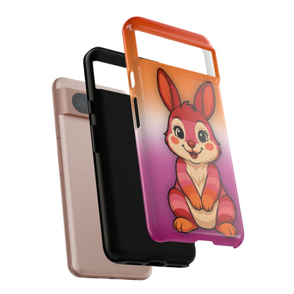 "Hare to Slay" – Lesbian [Femme] Bunny Android Tough Phone Case