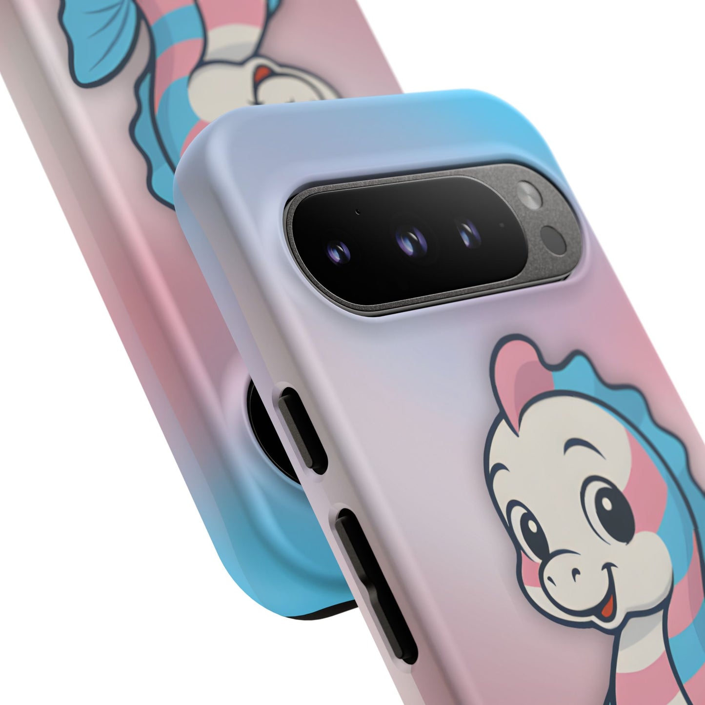 “sea me” – trans pride seahorse android tough phone case