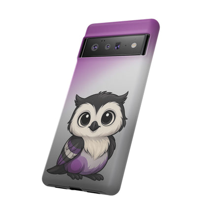 "Ace-Wise" – Asexual Pride Owl Android Tough Phone Case