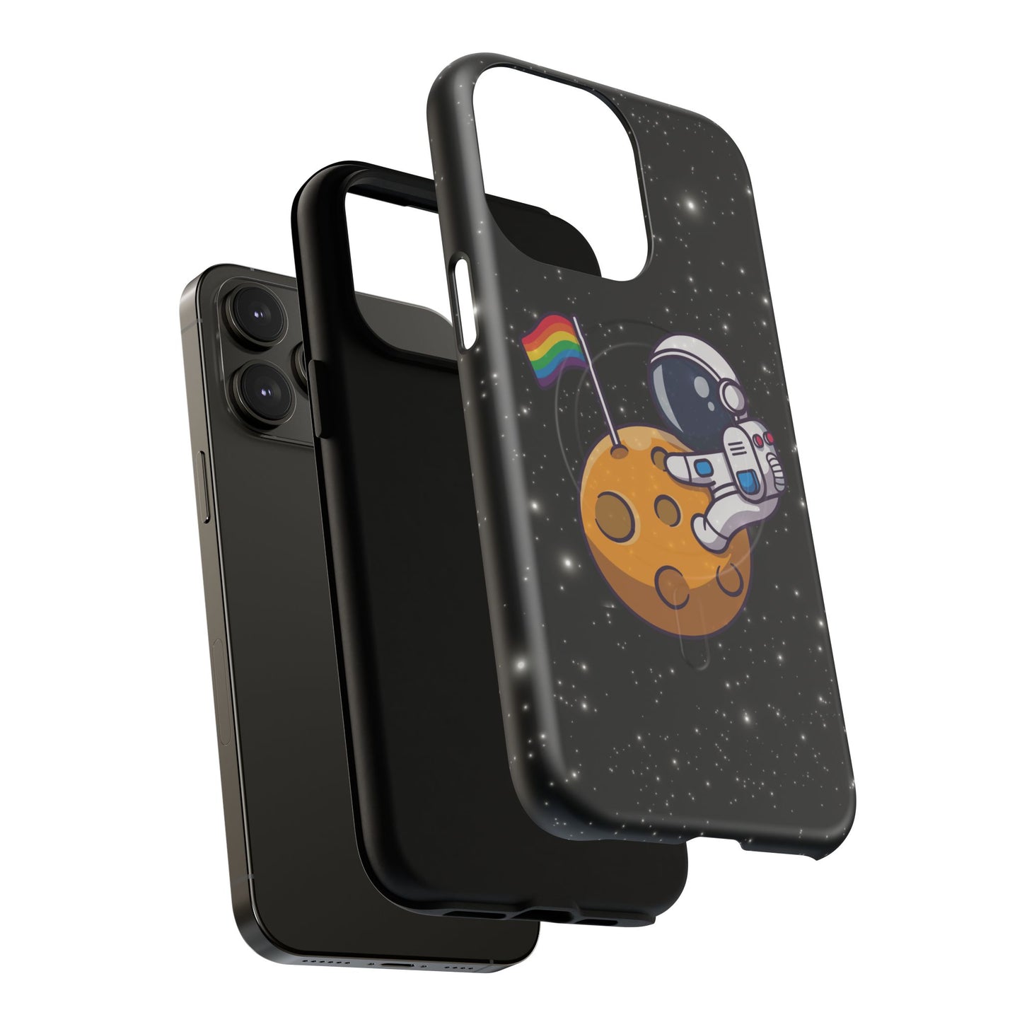 "cosmic queer" lgbtqia+ astronaut magsafe® iphone tough case