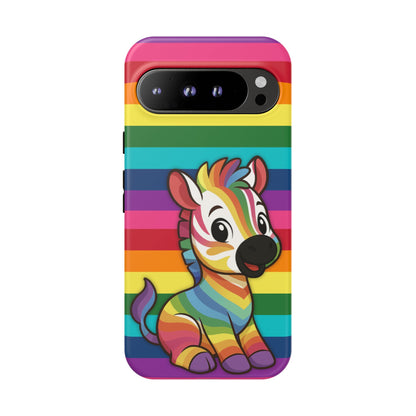 "Zee the O.G." – Original Rainbow Pride Zebra Android Tough Phone Case