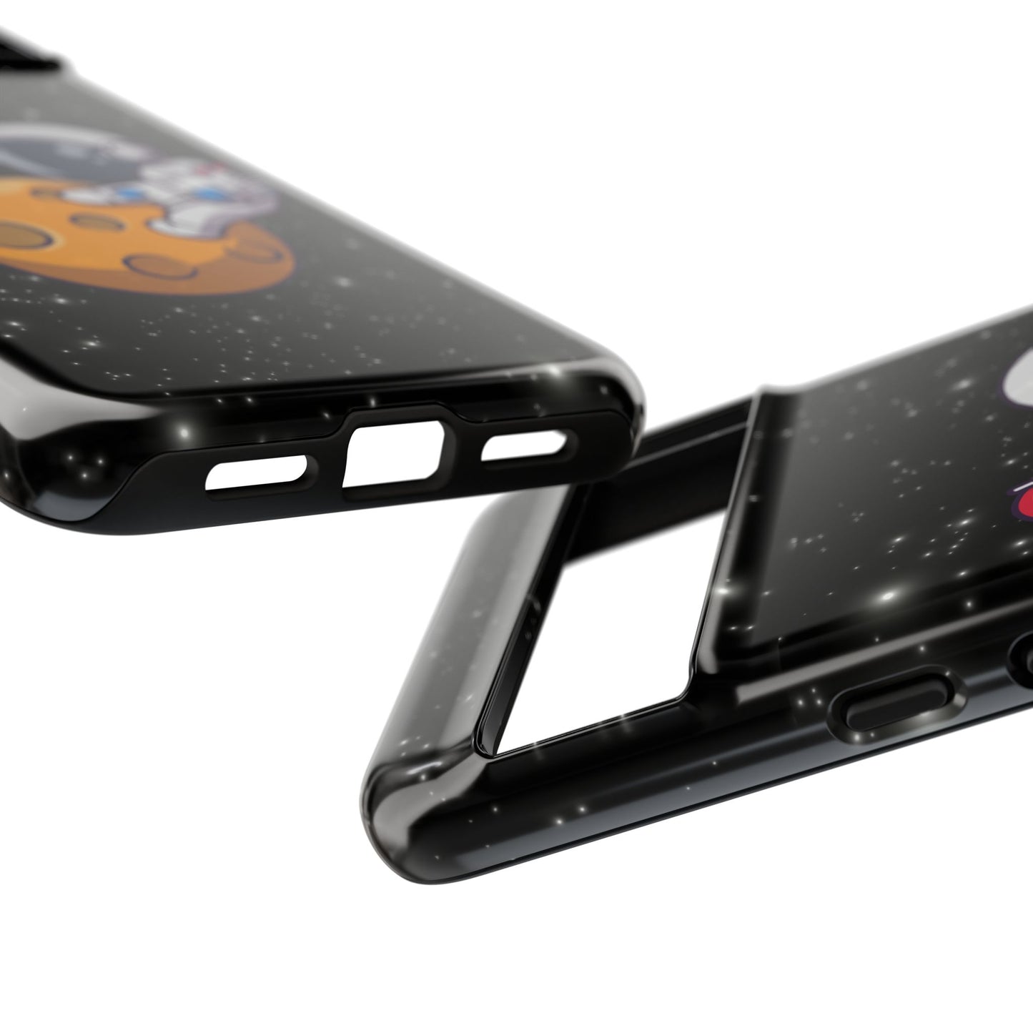 "cosmic queer" lgbtqia+ android astronaut tough phone case