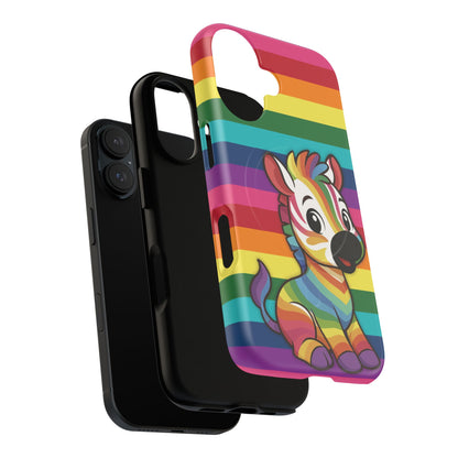 "Zee the O.G." – Original Rainbow Pride Zebra MagSafe® iPhone Tough Case