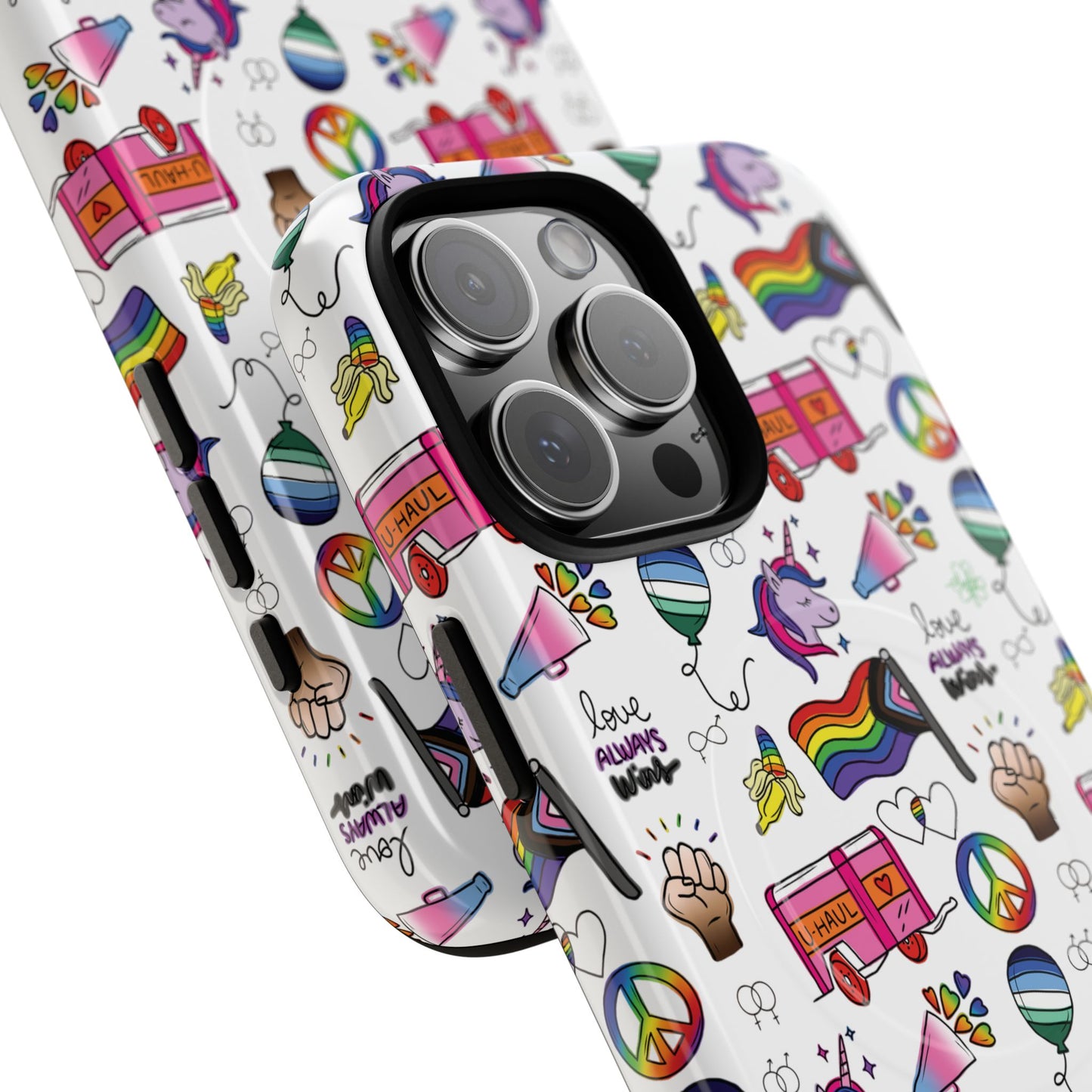 “identity mix” lgbtqia+ collage magsafe® tough iphone case