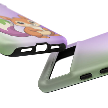 "Queeriosity"– Genderqueer Squirrel Pride Android Tough Phone Case