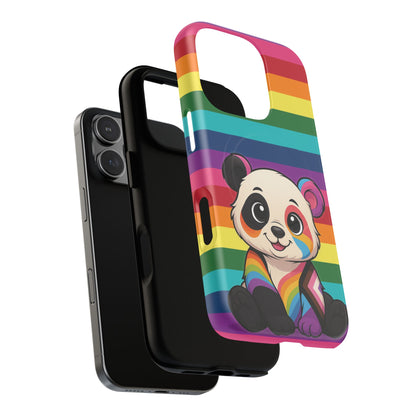 "PrideCub" – Progress + Rainbow Pride Panda MagSafe® iPhone Tough Case