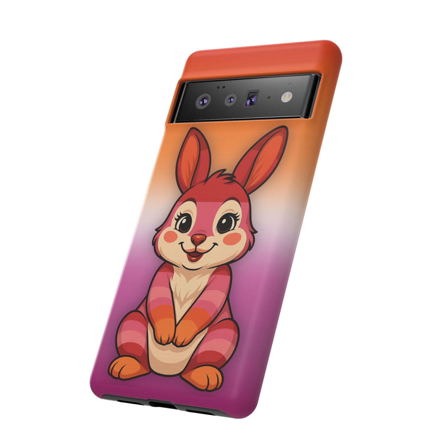 "hare to slay" – lesbian [femme] bunny android tough phone case