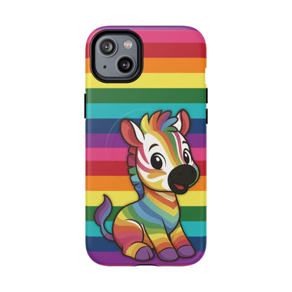 "Zee the O.G." – Original Rainbow Pride Zebra MagSafe® iPhone Tough Case