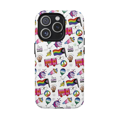 “Identity Mix” LGBTQIA+ Collage MagSafe® Tough iPhone Case