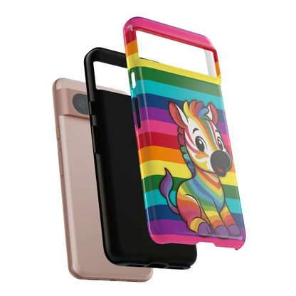 "Zee the O.G." – Original Rainbow Pride Zebra Android Tough Phone Case
