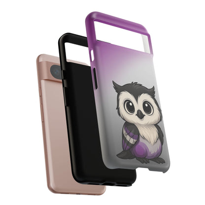"Ace-Wise" – Asexual Pride Owl Android Tough Phone Case