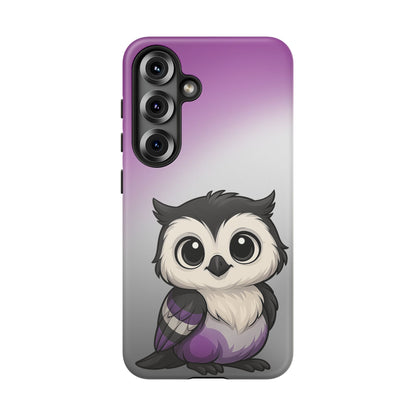 "Ace-Wise" – Asexual Pride Owl Android Tough Phone Case