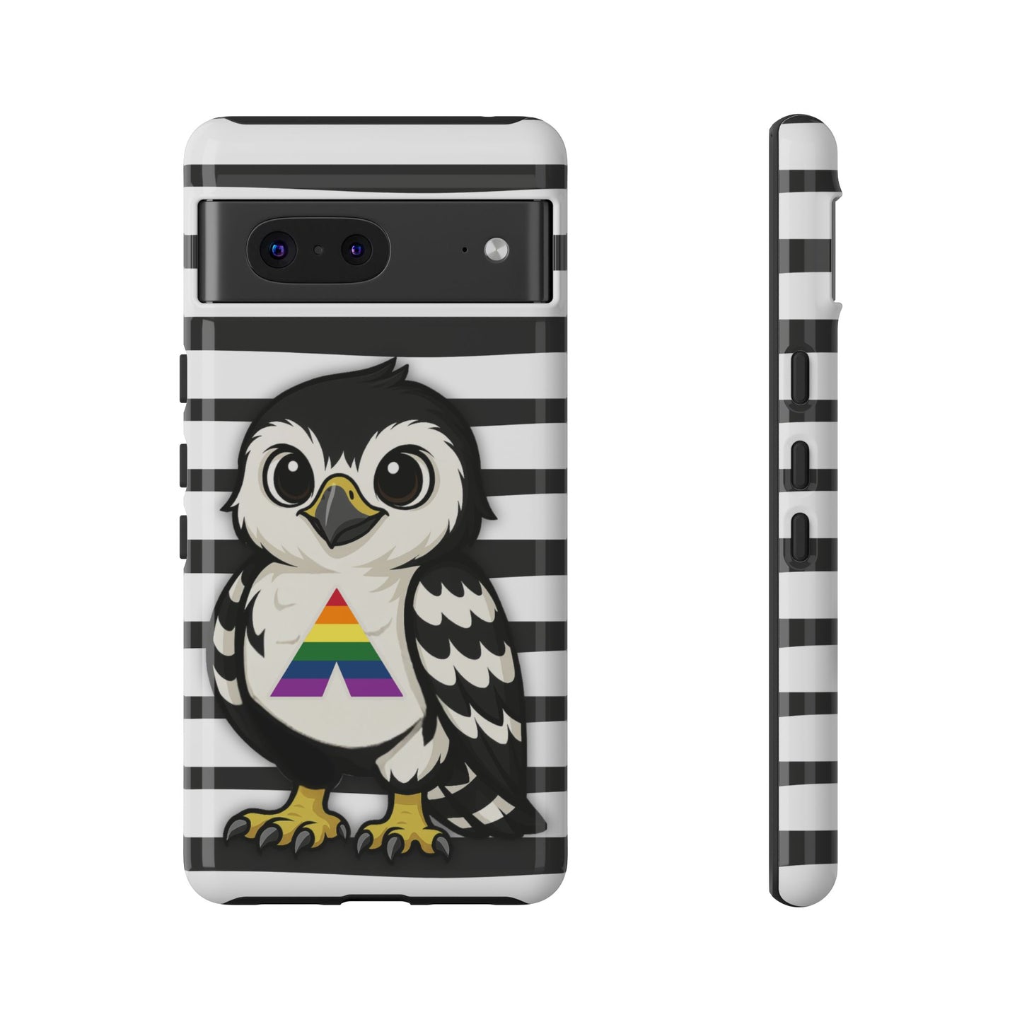 "fly with pride" – lgbtqia+ ally pride hawk android tough phone case