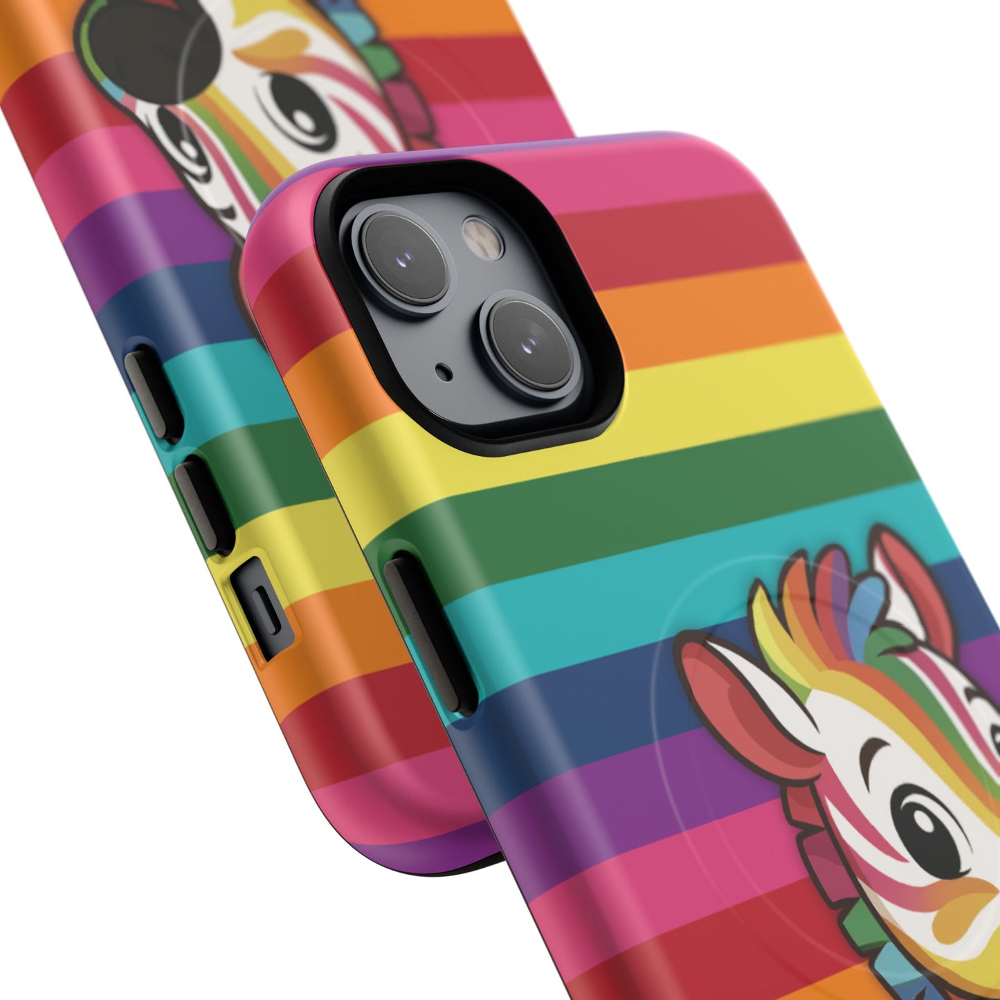 "zee the o.g." – original rainbow pride zebra magsafe® iphone tough case