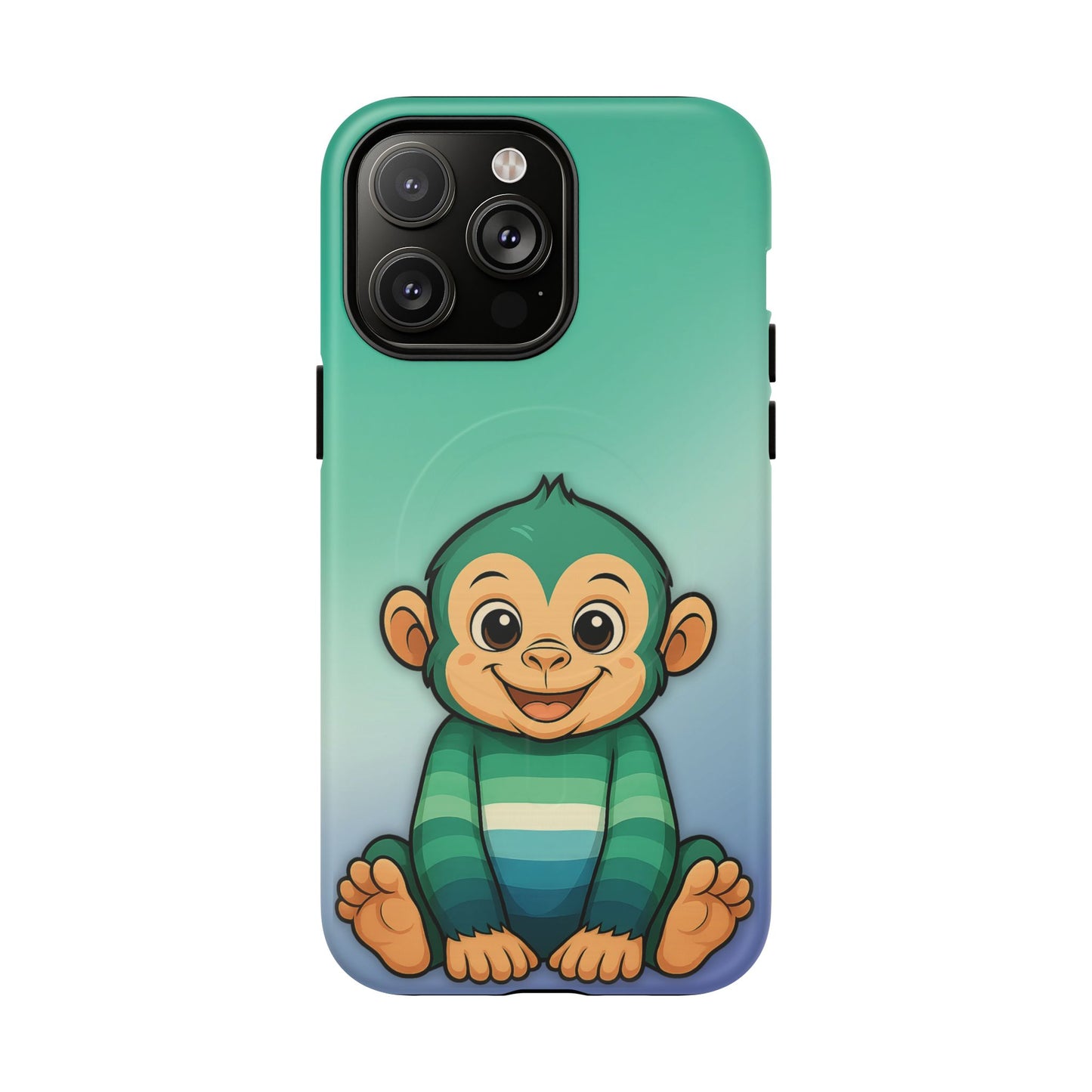 "monkey love" – gay [mlm] pride monkey magsafe® iphone tough case