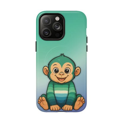 "Monkey Love" – Gay [MLM] Pride Monkey MagSafe® iPhone Tough Case