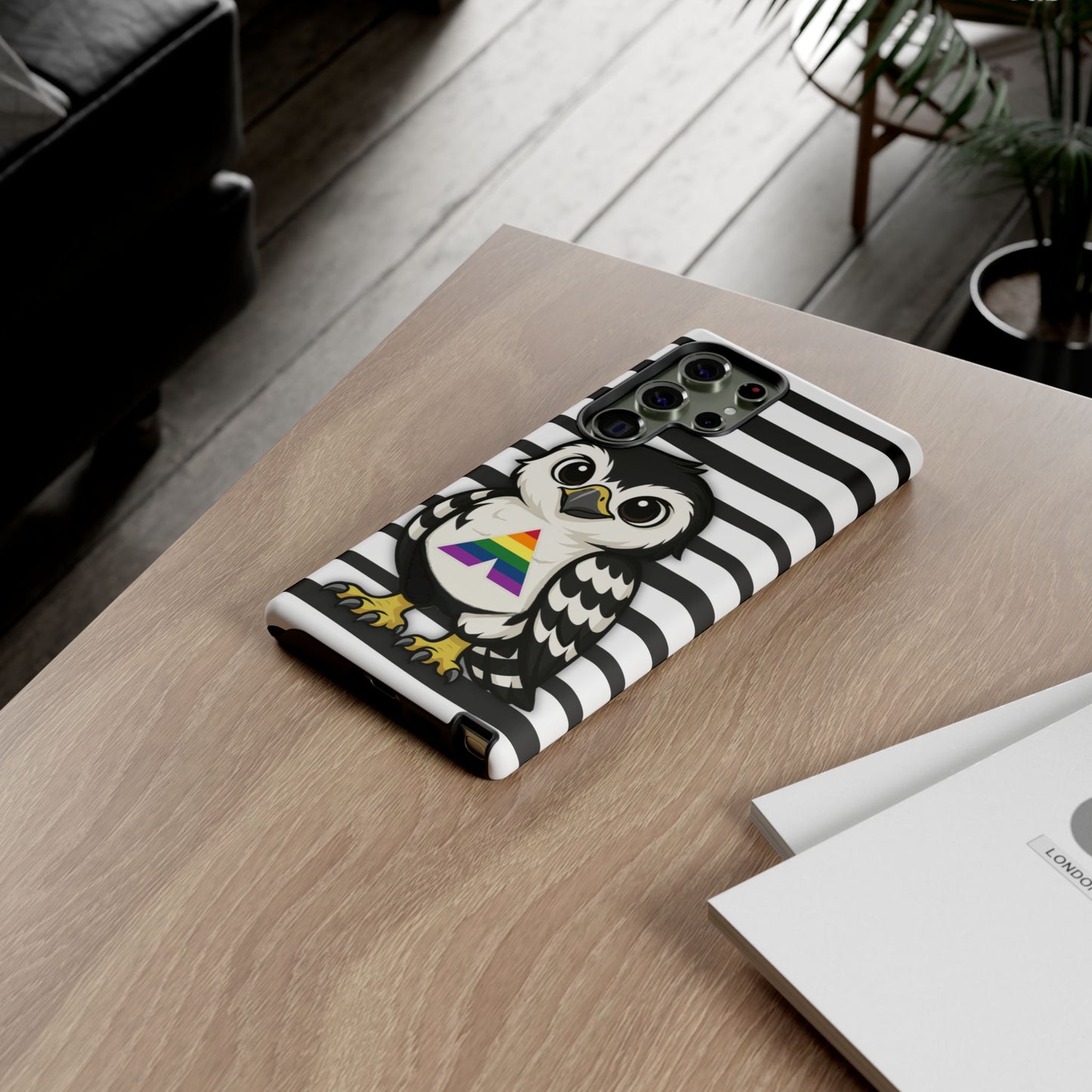 "fly with pride" – lgbtqia+ ally pride hawk android tough phone case