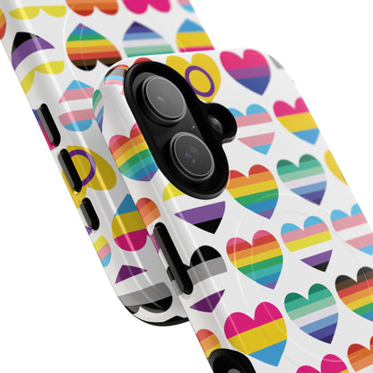 "Proud Hearts" LGBTQIA+ Love MagSafe® iPhone Case