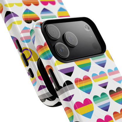 "Proud Hearts" LGBTQIA+ Love MagSafe® iPhone Case