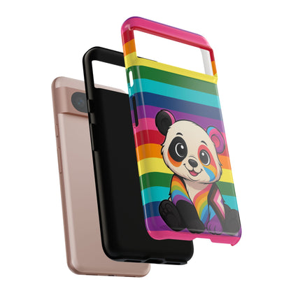 "PrideCub" – Progress + Rainbow Pride Panda Android Tough Phone Case