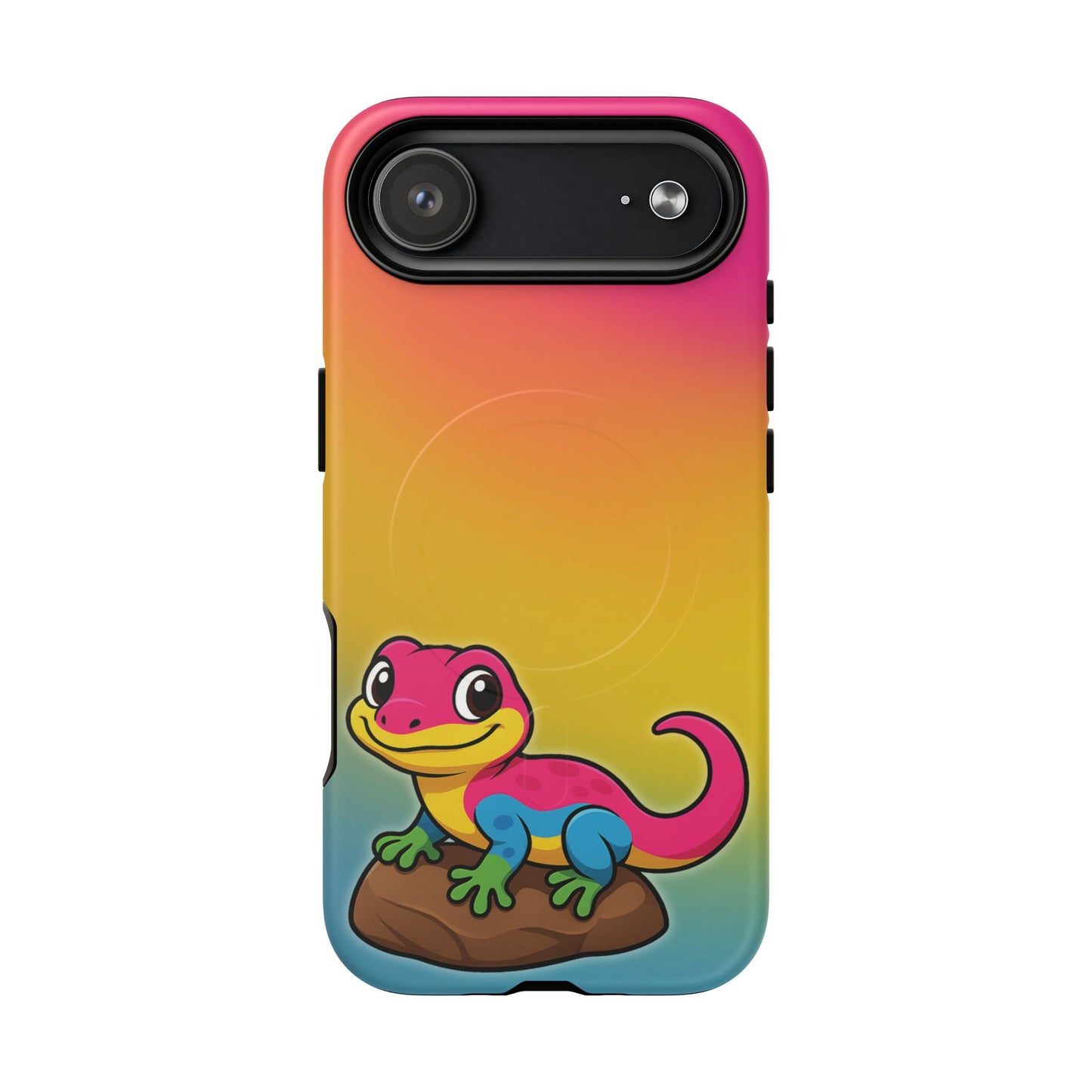 "pan-tastic voyage" – pansexual pride gecko magsafe® iphone tough case