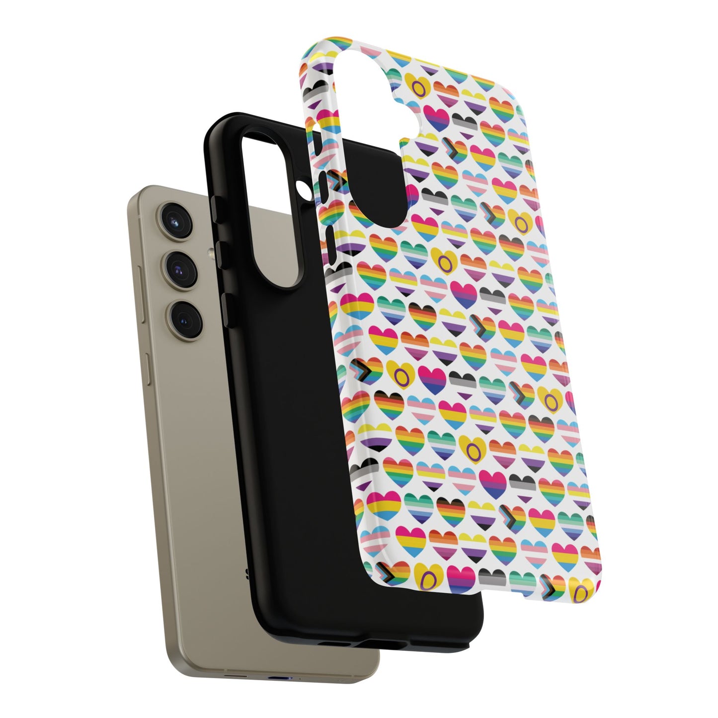 “heart of diversity" – bright edition – android tough phone case