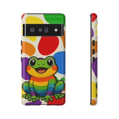 "Rainbow Ribbit" - LGBTQIA+ Pride Frog Android Tough Phone Case