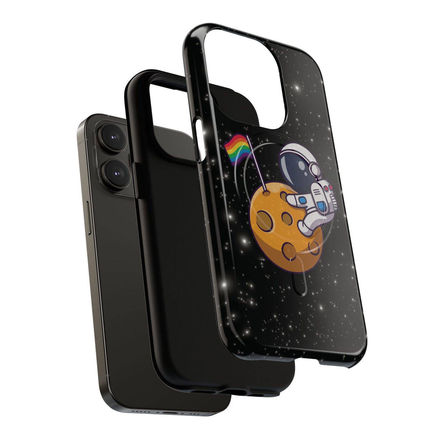 "cosmic queer" lgbtqia+ astronaut magsafe® iphone tough case