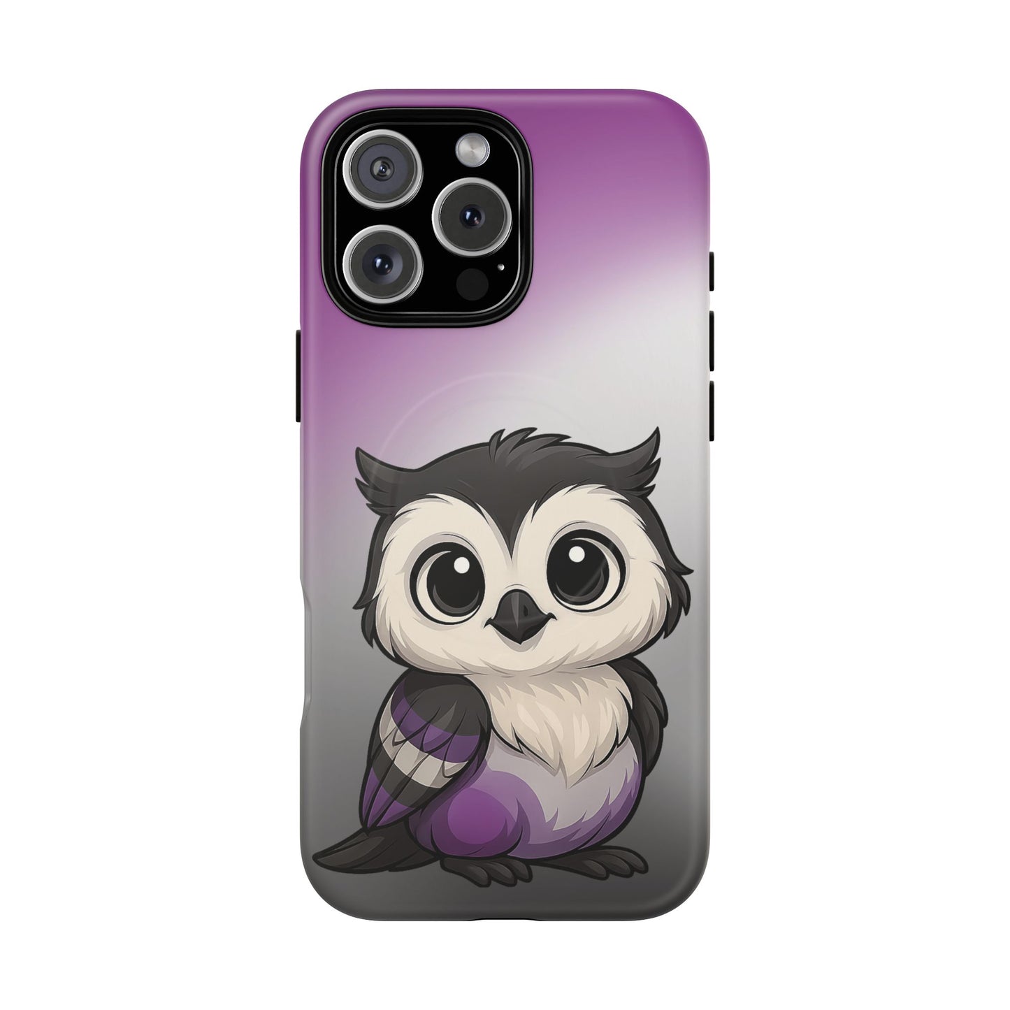 "ace-wise" – asexual pride owl magsafe® iphone tough case