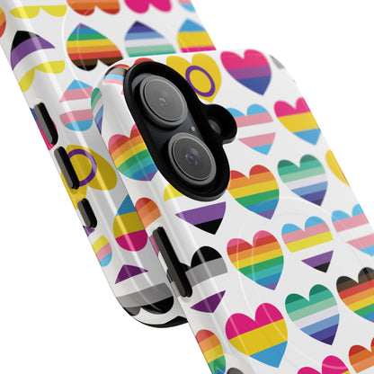 "Proud Hearts" LGBTQIA+ Love MagSafe® iPhone Case