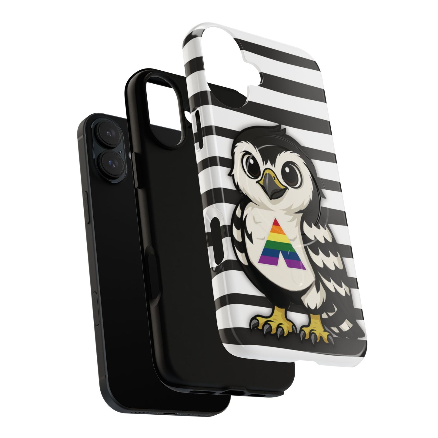 "fly with pride" – lgbtqia+ ally pride hawk magsafe® iphone tough case