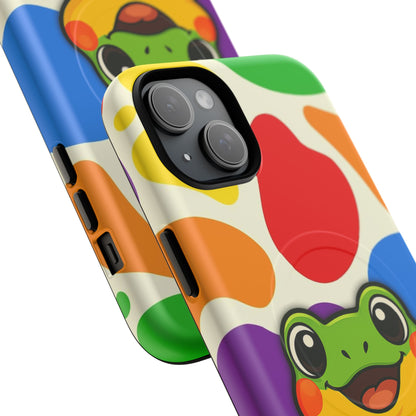 "Rainbow Ribbit" - LGBTQIA+ Pride Frog MagSafe® iPhone Tough Case