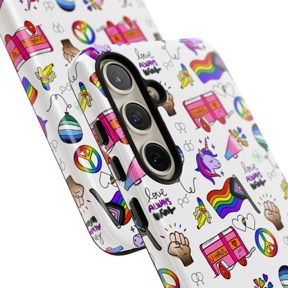 "Identity Mix" LGBTQIA+ Collage Android Tough Phone Case
