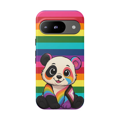 "PrideCub" – Progress + Rainbow Pride Panda Android Tough Phone Case