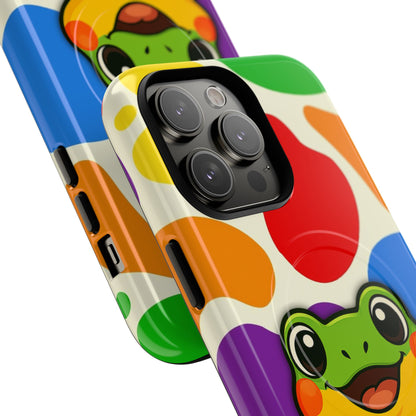 "Rainbow Ribbit" - LGBTQIA+ Pride Frog MagSafe® iPhone Tough Case