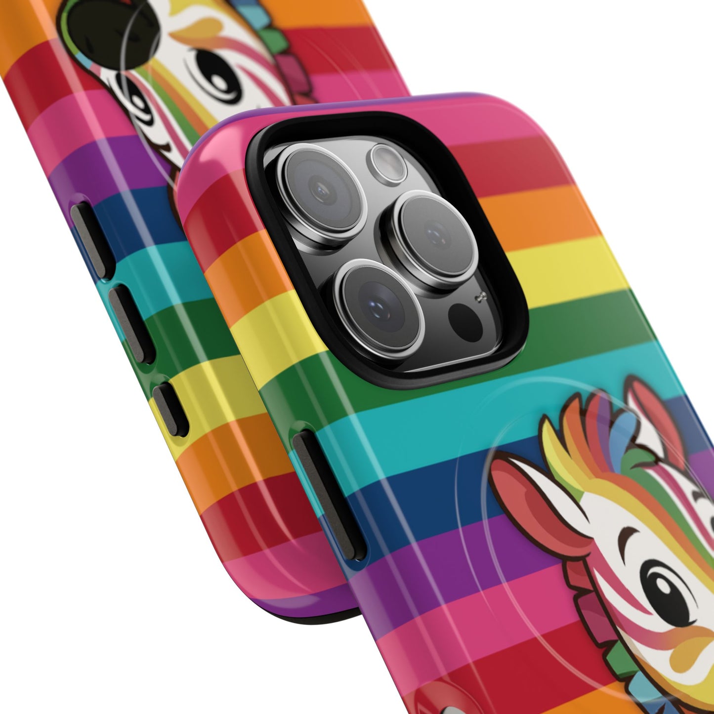 "zee the o.g." – original rainbow pride zebra magsafe® iphone tough case