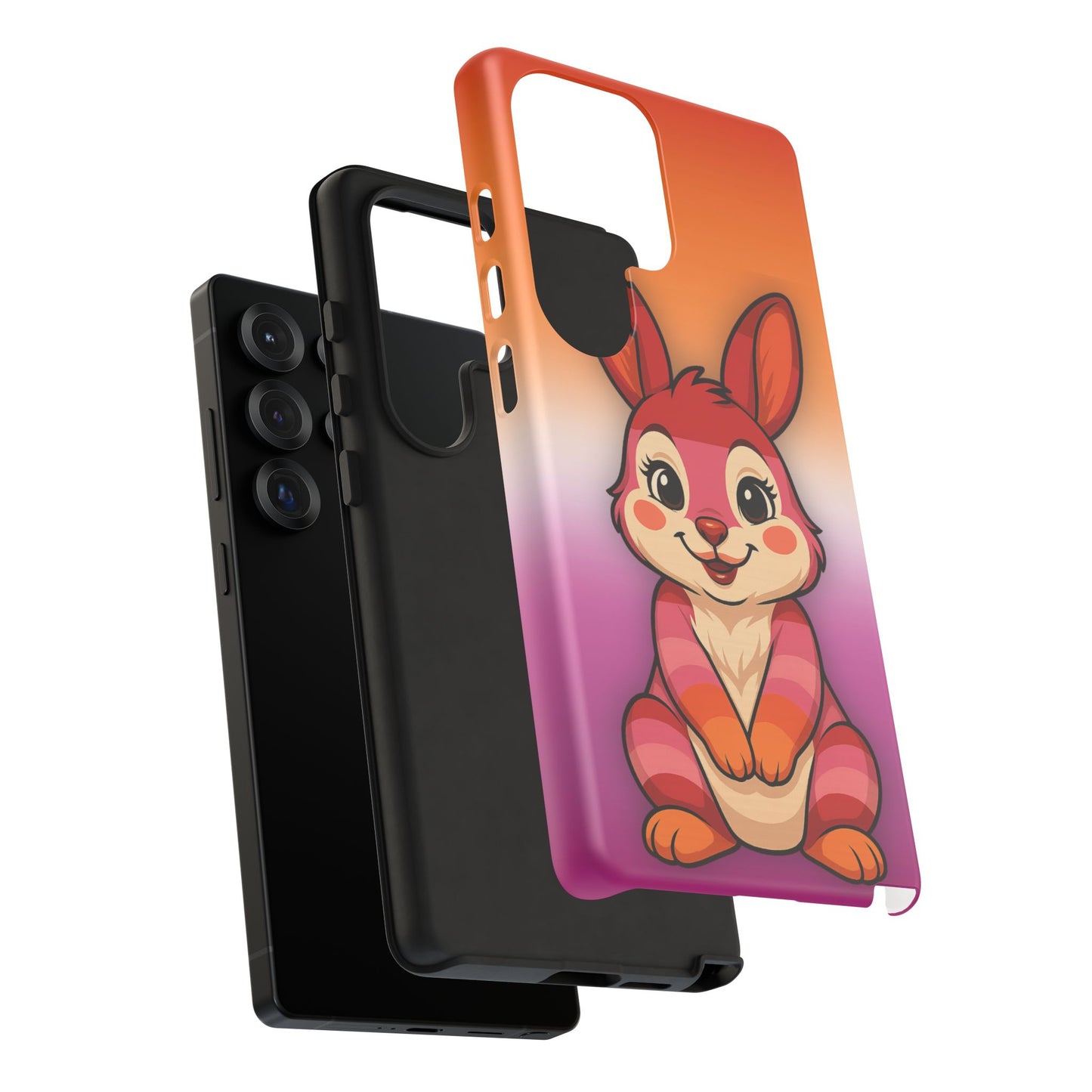"hare to slay" – lesbian [femme] bunny android tough phone case