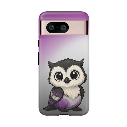 "Ace-Wise" – Asexual Pride Owl Android Tough Phone Case