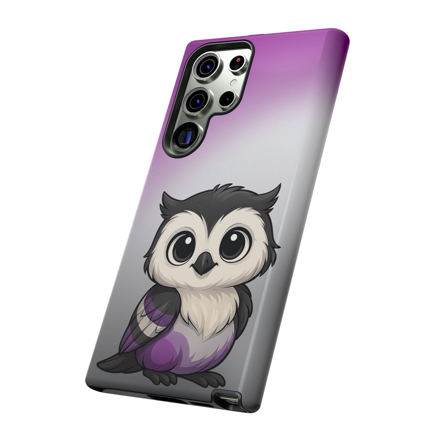 "ace-wise" – asexual pride owl android tough phone case
