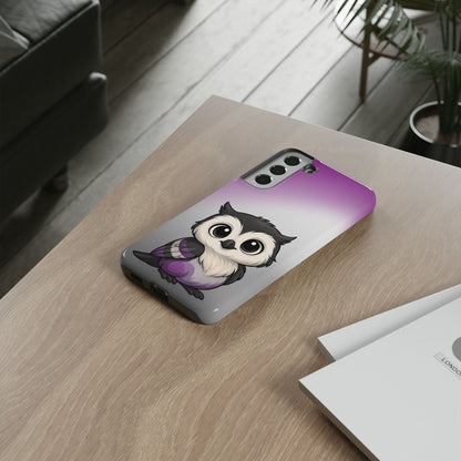 "Ace-Wise" – Asexual Pride Owl Android Tough Phone Case