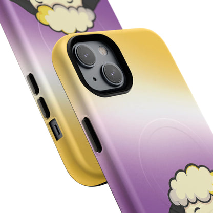 "NonbiBaaary" – Nonbinary Pride Sheep MagSafe® iPhone Tough Case