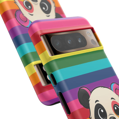 "PrideCub" – Progress + Rainbow Pride Panda Android Tough Phone Case