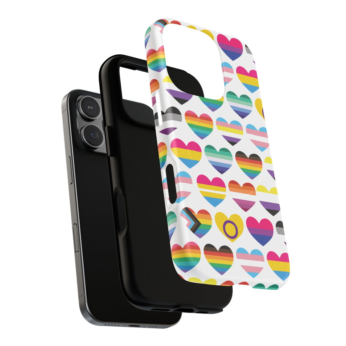 "proud hearts" lgbtqia+ love magsafe® iphone case