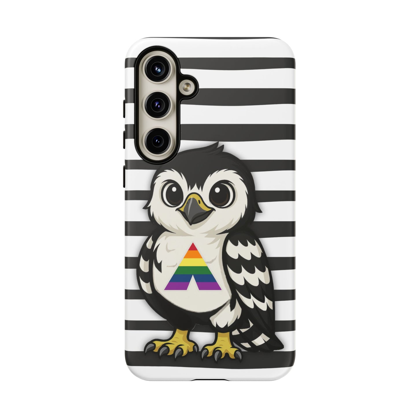 "fly with pride" – lgbtqia+ ally pride hawk android tough phone case