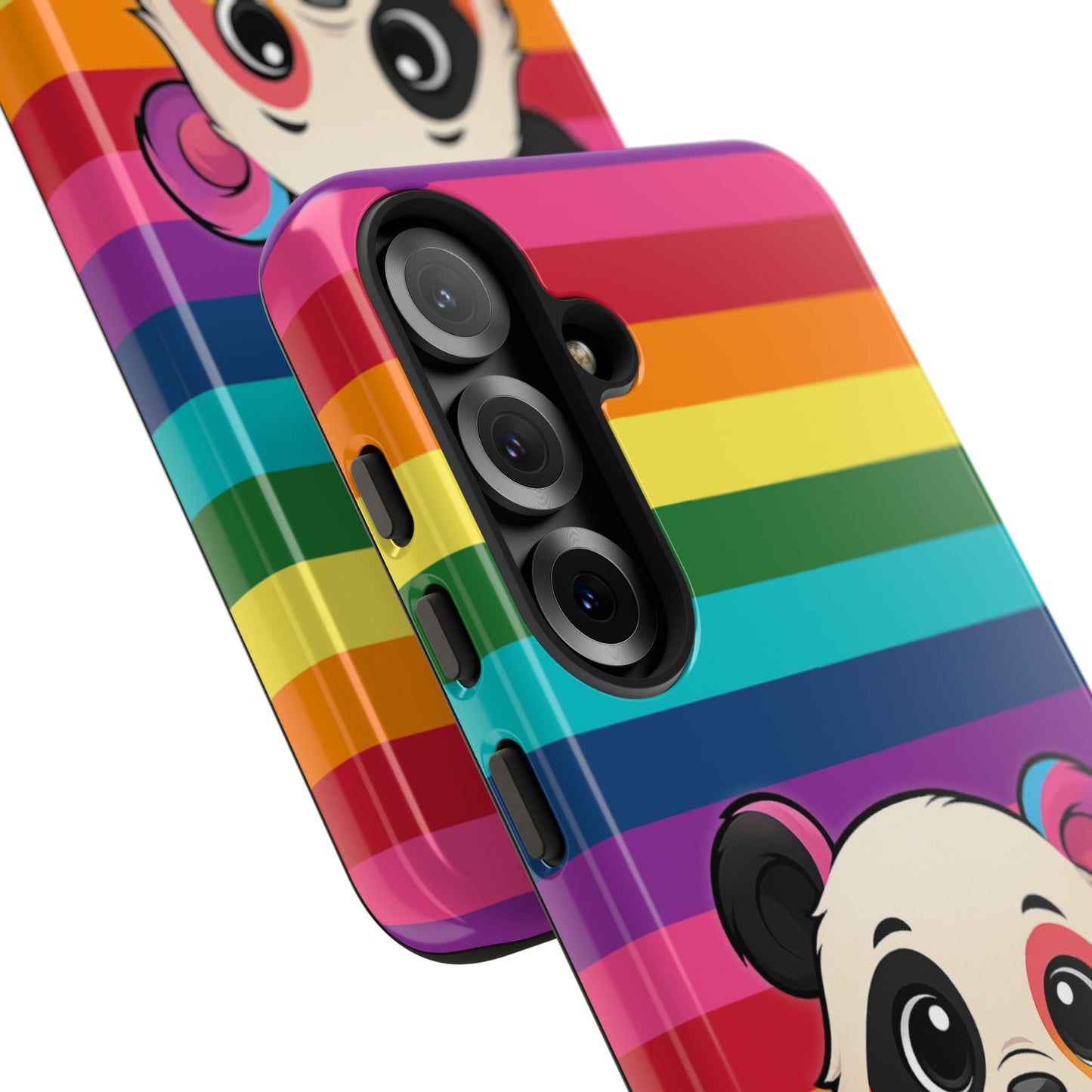 "pridecub" – progress + rainbow pride panda android tough phone case