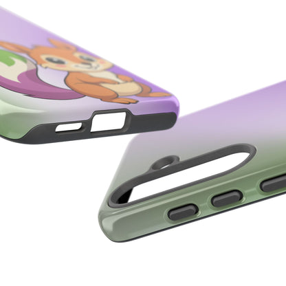 "Queeriosity"– Genderqueer Squirrel Pride Android Tough Phone Case