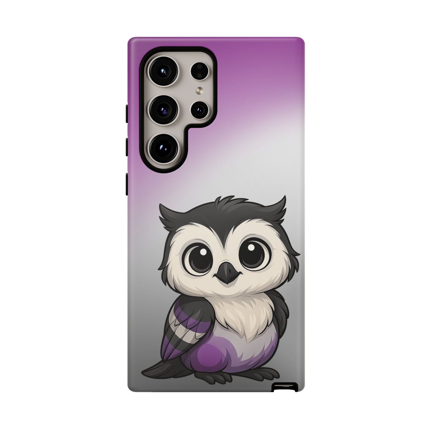 "ace-wise" – asexual pride owl android tough phone case