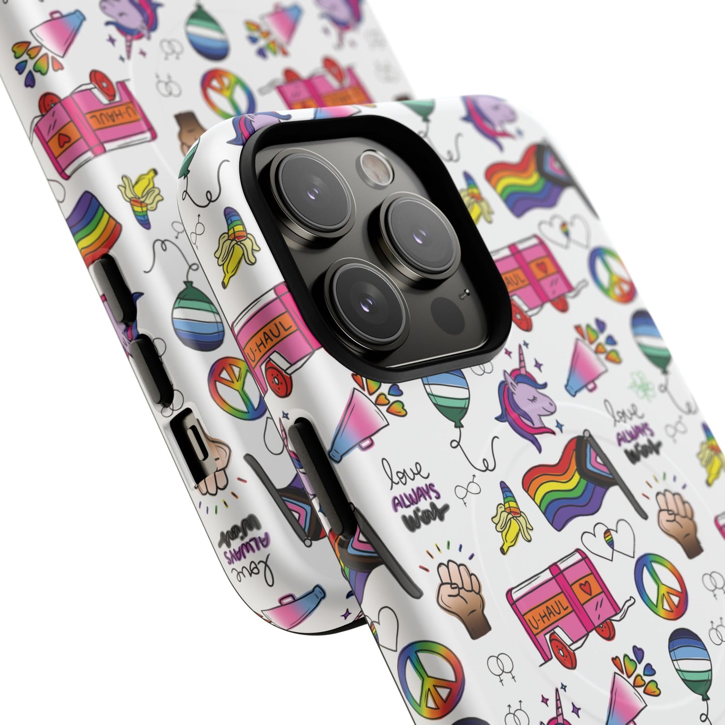 “identity mix” lgbtqia+ collage magsafe® tough iphone case