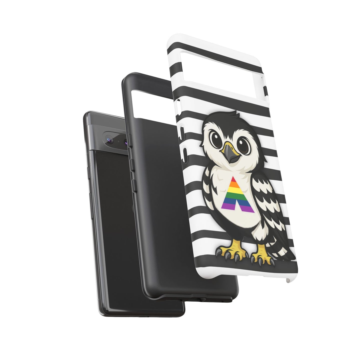 "fly with pride" – lgbtqia+ ally pride hawk android tough phone case