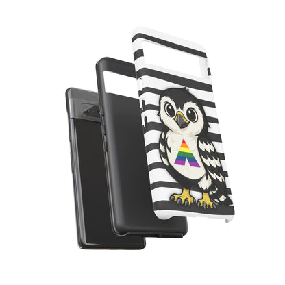 "Fly with Pride" – LGBTQIA+ Ally Pride Hawk Android Tough Phone Case